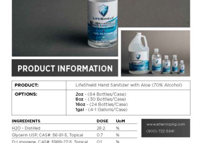 Hand Sanitizer w/ Aloe | PPE
