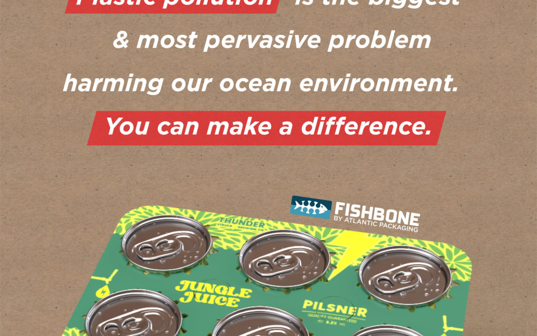 Fishbone Plastic Pollution Problem Image