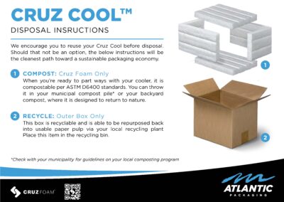 Cruz Cool Disposal Instructions Card